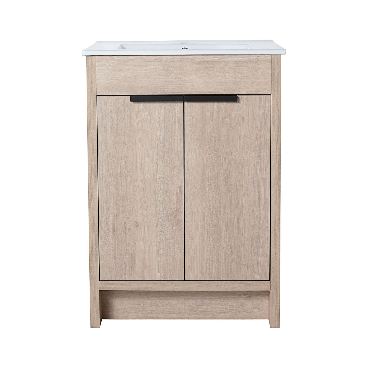 Hokku Designs Freestanding Bathroom Vanity With 2 Soft-Close Cabinet Doors,Only Vanity Without