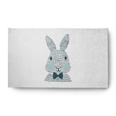Tapis en chenille de Pâques monochrome