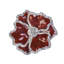 Crystal Flower Napkin Ring-486811194