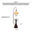 Luminaire en porte-à-faux en fer avec table d'appoint assortie