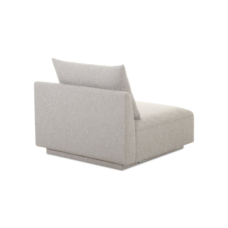 ROSELLO SLIPPER CHAIR, Novax White Boucle, 30" H x 37.75" W x 37.75" D, No