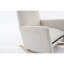 Chaise berçante en tissu avec repose-pieds Teddy-704234835