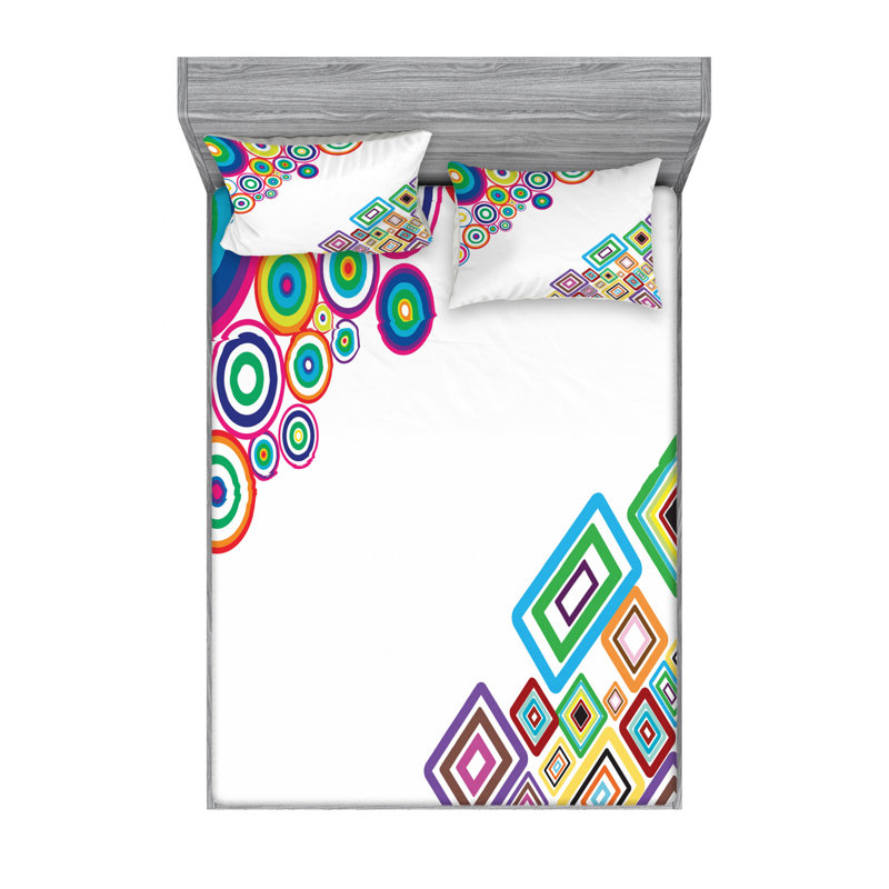 Microfiber Sheet Set, Queen Sheet Set with Fitted Sheet