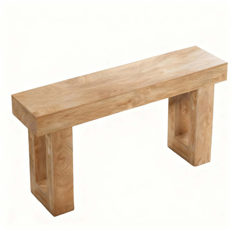 Wooden Console Table, Sofa Side Table, Living Room Table With Rustic Charm And Versatile Design For Home Decor, Natural
