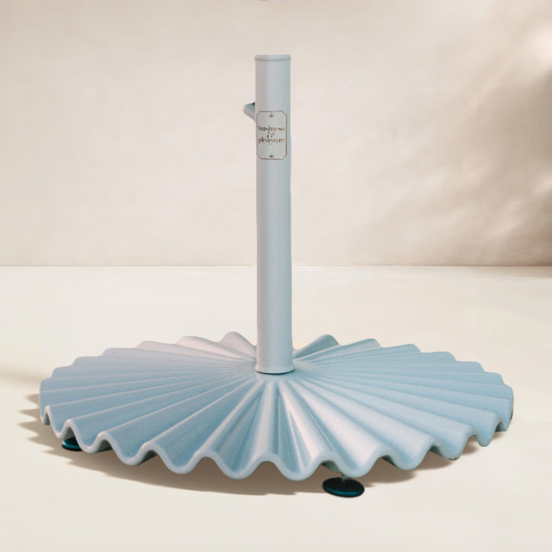 55 Steel Plastic In Ground Umbrella Base, Green