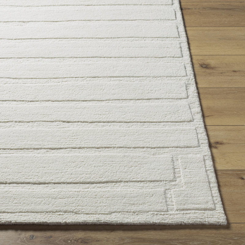 Amani Handmade Wool Striped Area Rug, Rectangle 9' x 12'