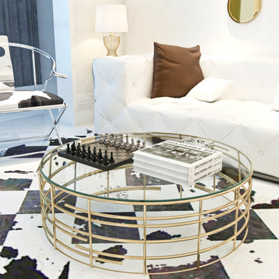 36 Inch Round Tempered Glass Table Top Clear Glass 1/4 Inch Thick Round Polished Edge