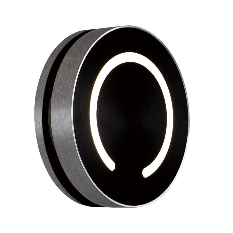 Plafonnier encastré noir 1 lumière kerria