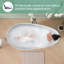 65" Freestanding Soaking Solid Surface  Bathtub-106911487