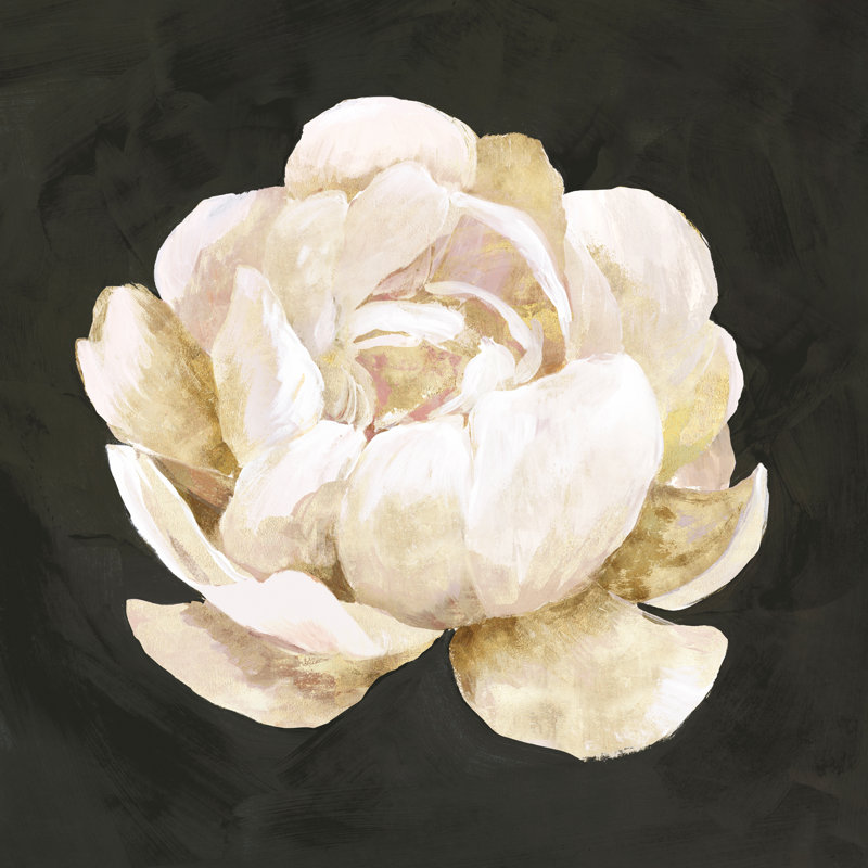 «White Blooming Flower I» sur toile par Isabelle Z, reproduction, H 36 po x l 36 po