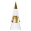 Christmas Tree, Quadro, White And Gold Leaf