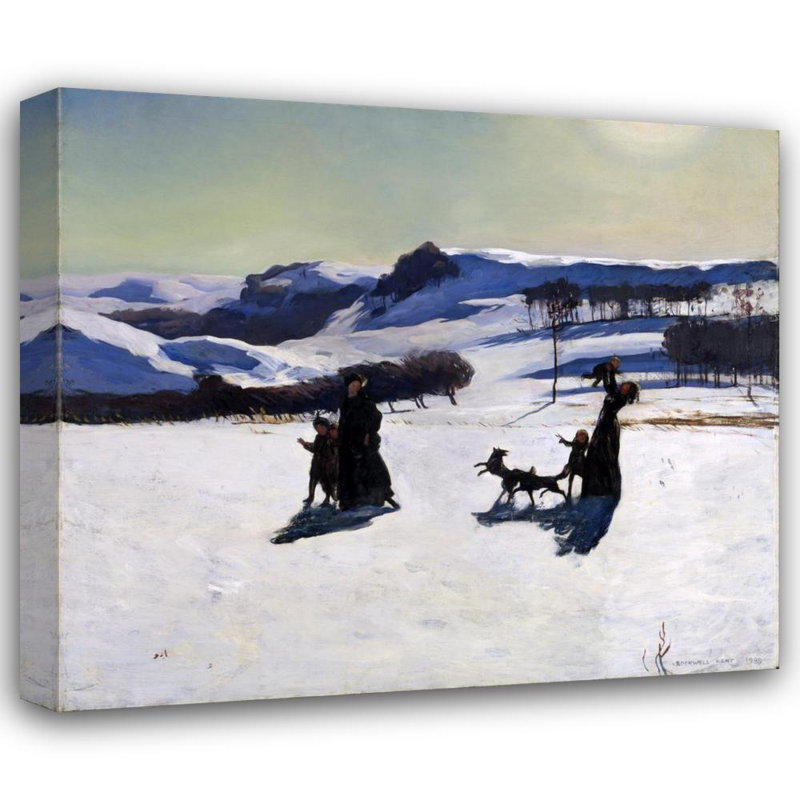 «Snow Fields» par Rockwell Kent - Art mural sur toile tendue avec châssis, H 48 po x l 33 po