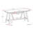 Dylan 60"W Solid Wood Desk, Modern Industrial Style with Keyboard Tray and Trestle Design-9270250