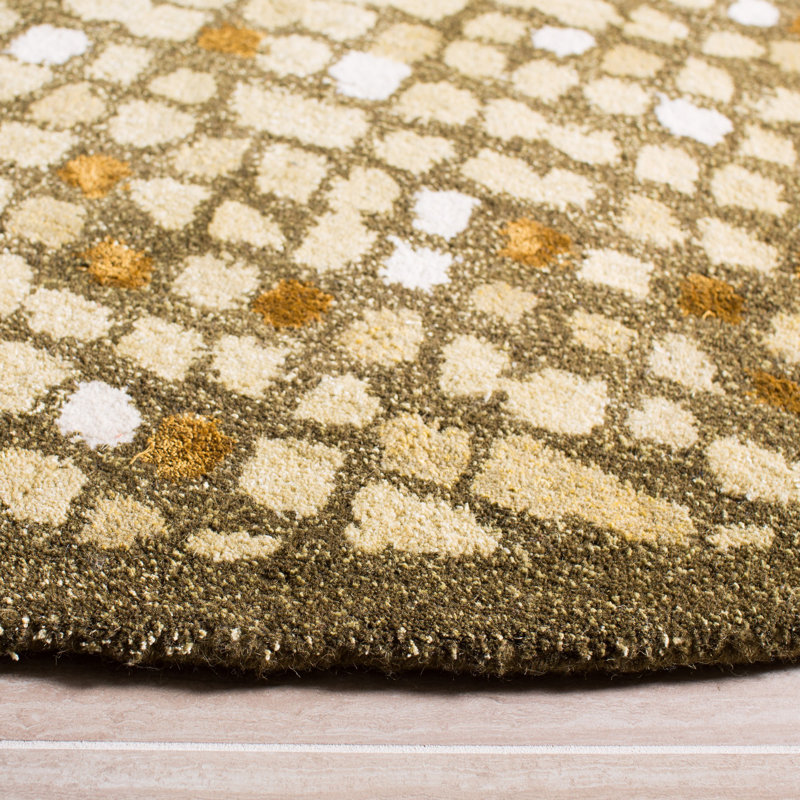 Tapis géométrique en laine / viscose touffeté à la main Martha Stewart, Rectangle 8 pi x 10 pi