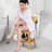 Two-Tier Shower Stool, Bamboo Bath Seat With Storage Shelf, Soap Dish And Shower Head Holder(Natural)