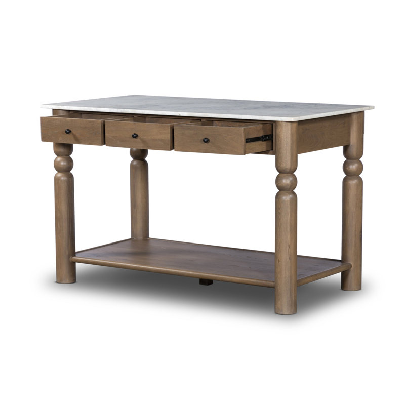 Dothan Kitchen Island-Toasted Oak
