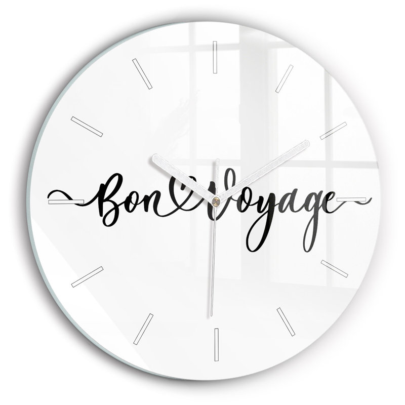 Glass Wall Clock