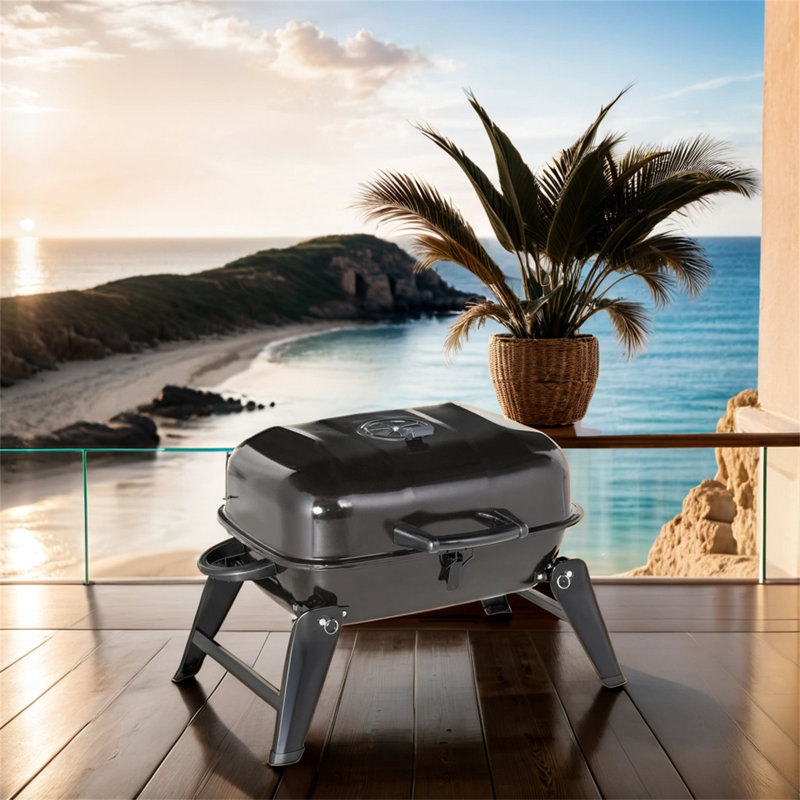 TONWIN 23'' W Barrel Charcoal Grill
