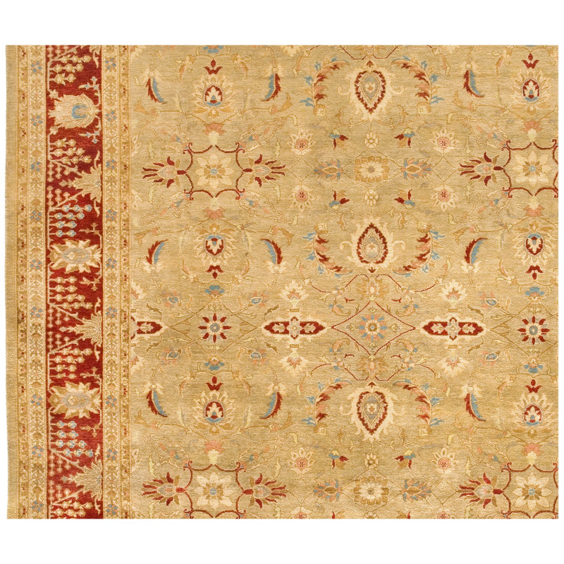 Wool Oriental Area Rug, Rectangle 9' x 12'