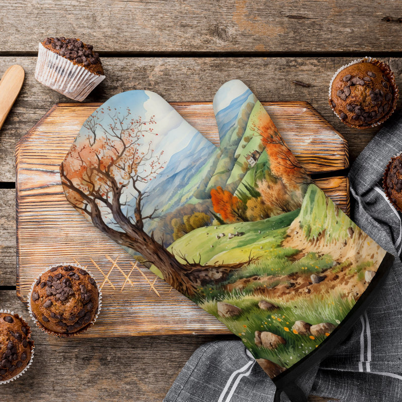Egg Meadow Oven Mitt Cotton Twill