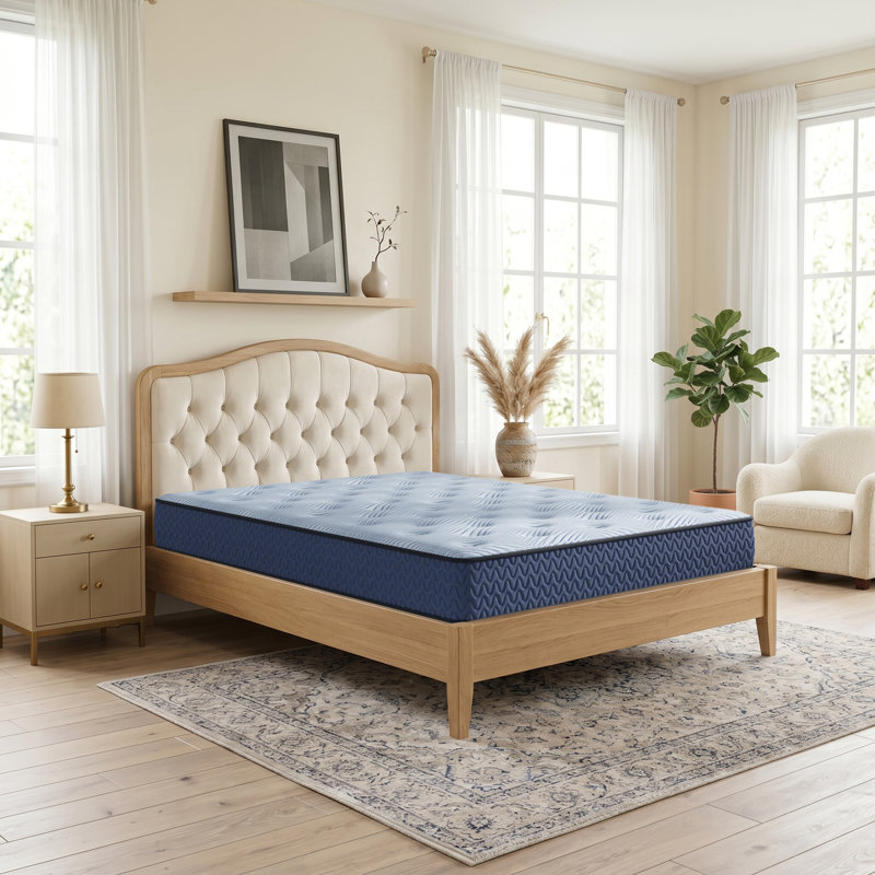  Matelas hybride Serena, Grand lit, Bleu, 10"
