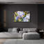 «Mauve iris gros plan» par Annelein Beukenkamp, art mural en verre acrylique-2066512753