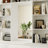 78.5"H 9-Drawer Display Bookcase with Built-in Mirror