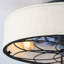 Ventilateur de plafond 20 po à profil bas en tissu Farmhouse
