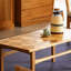 Table basse en bois massif Creative Mosaic