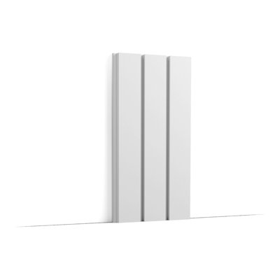 3/4 in D x 9-7/8 in W x 78- 3/4 in L Primed White Plain Bar Polyurethane Panel Moulding