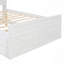 Lit, lit en bois avec tête de lit avec prises de courant, lit extensible avec lit gigogne et trois tiroirs de rangement