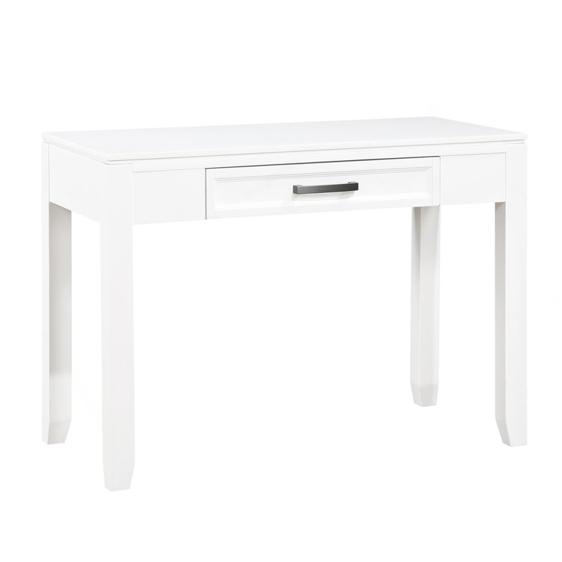 Bureau d'écriture blanc avec tiroir