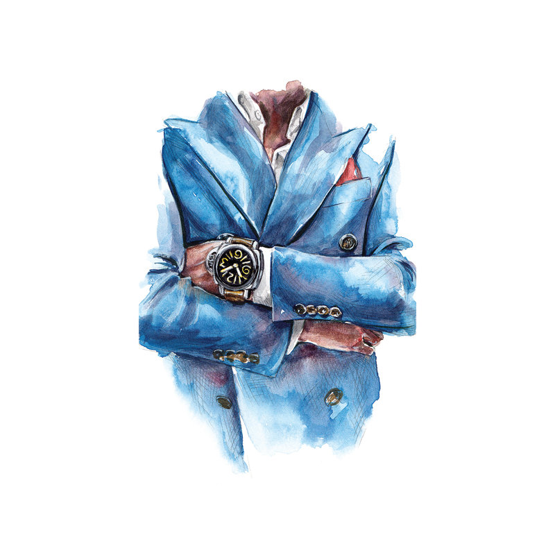 Panerai Style - Wrapped Canvas Painting, 66.04 cm H x 45.72 cm W x 1.91 cm D