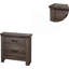 Table de chevet, table de chevet 2 tiroirs en bois