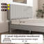 Structure de lit double, lit plateforme tapissier en lin avec tête de lit, lattes de bois robustes, aucun sommier tapissier, sommier anti-bruit, assemblage facile, rayures verticales, gris clair-1542220115-1542220116