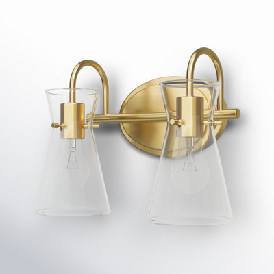 2 Light Transparent Dimmable Vanity Light