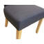 Chaise d'appoint en tissu bleu avec pieds naturels Outenbrook (ensemble de 2 pièces)-1003334279