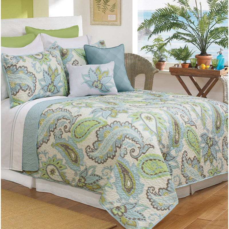 Luxury Bedding Collection Modern & Contemporary Paisley Coverlet
