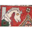 Tapis traditionnel rouge 2 x 2
