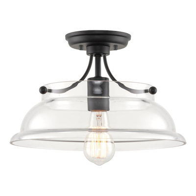 Glass Semi Flush Mount