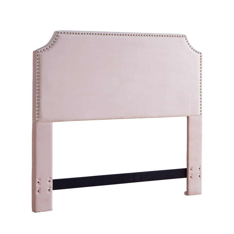 Upholstered Headboard, Blush Velvet, Full/Queen
