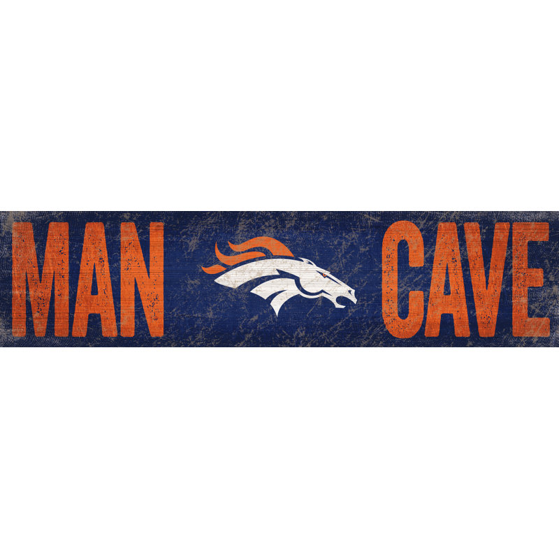 Wall Decor on Wood, Denver Broncos