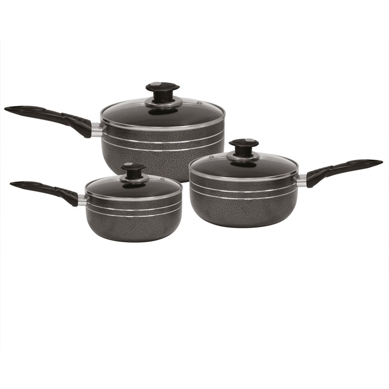 UNA 6 - Piece Aluminum Cookware Set