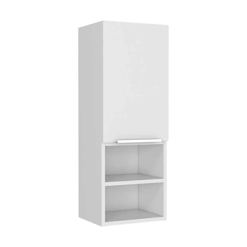 Ensemble de salle de bain 2 pièces, meuble-lavabo et armoire à pharmacie Moncie, blanc