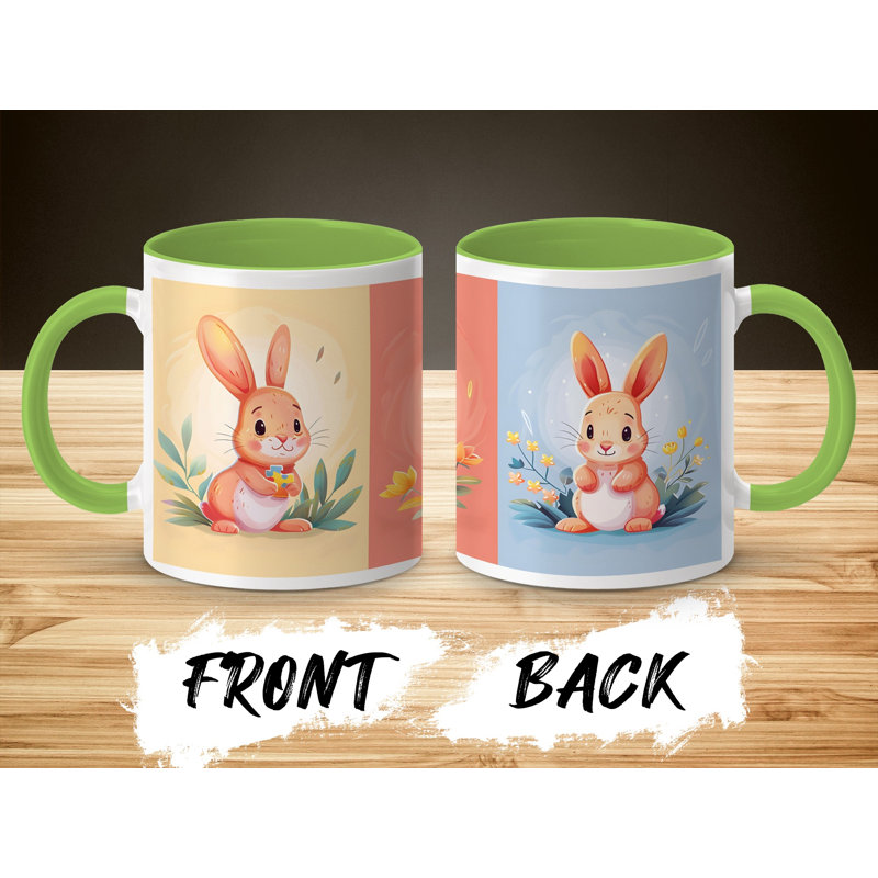 Ceramic Coffee Mug, Light Green