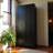 71'' Shapely Doors Cabinet, Metal Storage Cabinet With Doors And Adjustable Shelves, For Bedroom, Living Room, Kitchen(black)