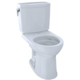 Drake® II 1G Two-Piece Round 1.0 GPF Universal Height Toilet with CEFIONTECT (Seat Not Included)