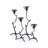 Brunel Twig Design Wrought Iron Candleholder-102456822