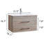 Meuble-lavabo mural en bois avec tiroirs doubles, système de fermeture en douceur, lavabo en céramique - créez un espace de salle de bain moderne et minimaliste!-115922330-115922334