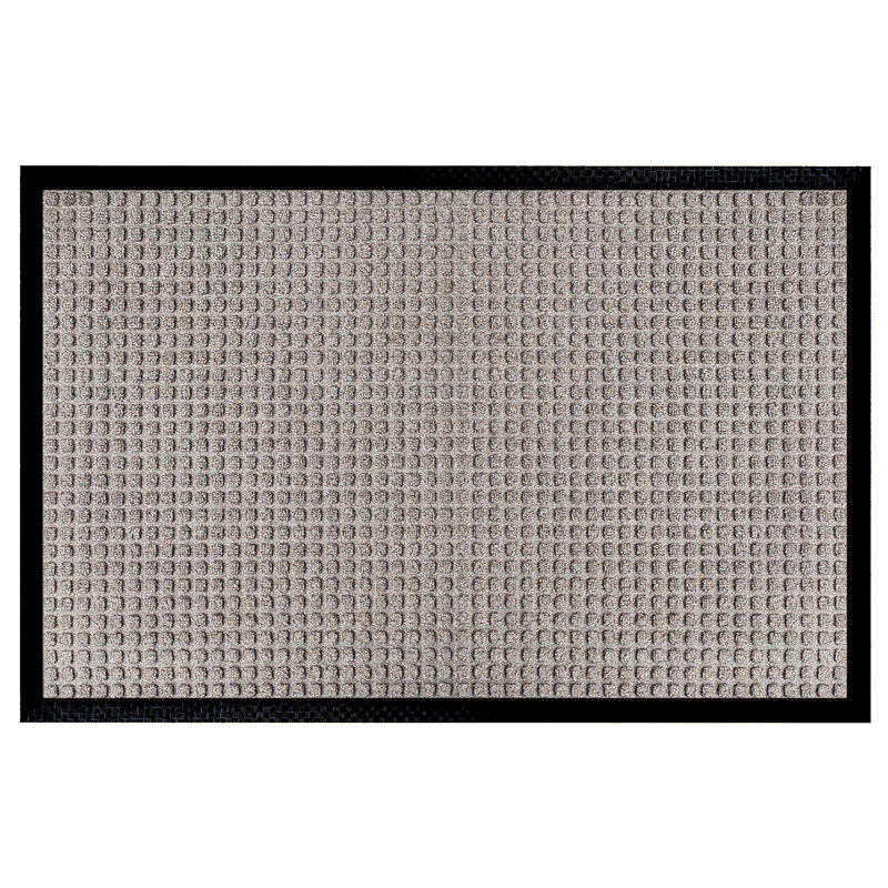 Paillasson intérieur en polypropylène antidérapant Odarius, Beige gaufré, L 16 po x L 24 po